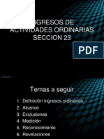 Seccion 23 Ingresos de Actividades Ordinarias