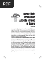 Complexidade Racionalidade e Saber Ambiental UFRGS
