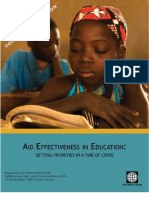 AID Effectiveness in Education Crisis