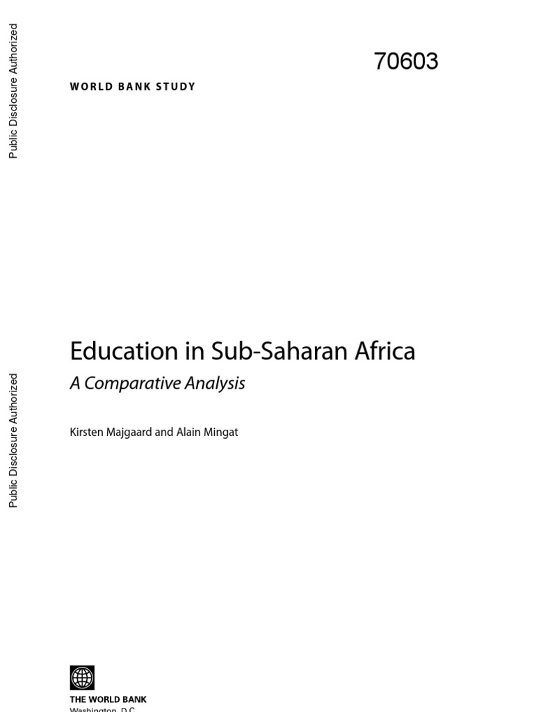 Education in Sub-Saharan Africa | PDF | Sub Saharan Africa | Poverty
