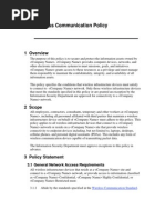 Wireless Communication Policy