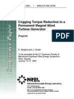 Cogging t Reduction in Permanent Mag Wind Gen