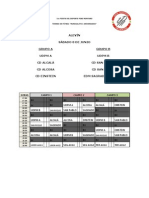 HORARIOS ALEVIN