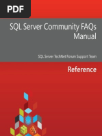 SQL Server Community FAQs Manual