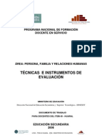 tecnicas e instrumentos de evaluación