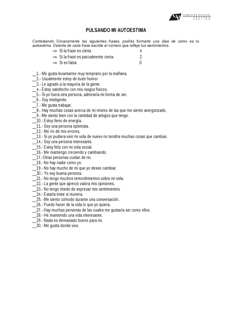 Pulsando Mi Autoestima | PDF | Crecimiento personal y profesional | Estilo  de vida, image size:768x1024