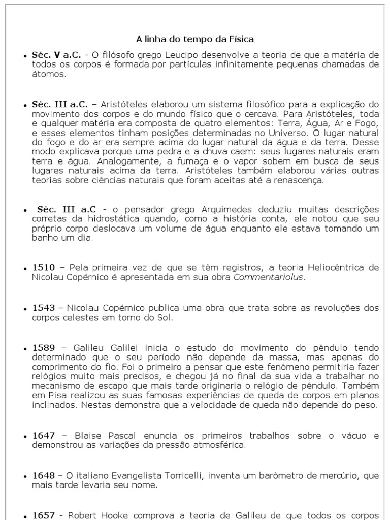 01 - Módulo 1 - Fundamentos Históricos Da Física | PDF ...