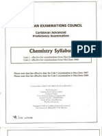 CAPE Chemistry Syllabus - Complete