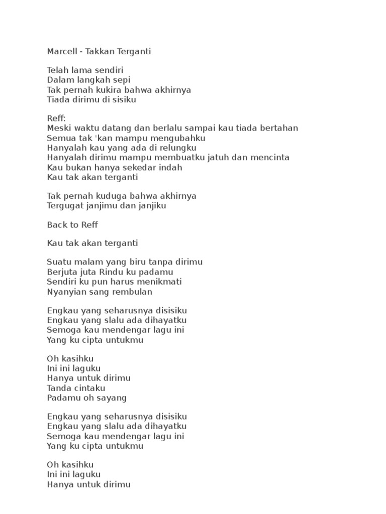 Indonesia Lyrics Pdf