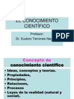 El Conocimiento Cientifico