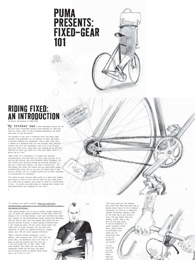 Fixed Gear Riding: A Beginner's Guide | PDF