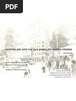 Caminho Por Uma Rua Que Passa Por Muitas Cidades