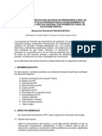 Contenidos Especificos PIP Mejoramiento de Carreteras de La Red Vial Nacional RD003 2012