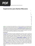 suplementos para ganhar músculos
