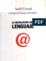 David Crystal. La Revolucion Del Lenguaje. Sociologia. Ensayo