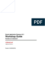 Oracle Application Express 4.0.1 - Workshop Guide - Hands-On Session