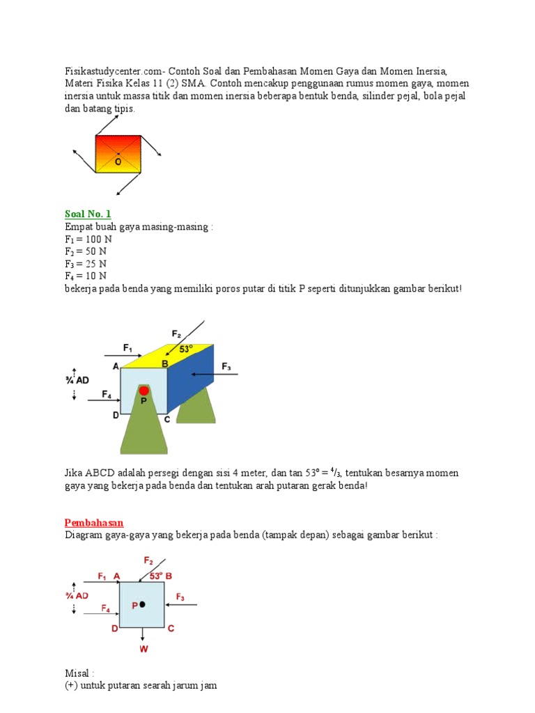 Momen Gaya Dan Inersia