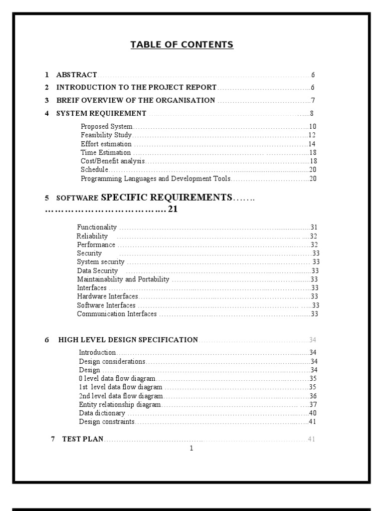 Project Report On Hospital Management System PDF Feasibility Study