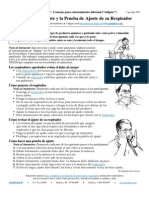 Cómo revisar el ajuste y la prueba de ajuste de su respirador