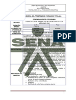 Especializacion Tecnica en Mecanizado CNC 2010