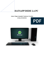 WhatsApp Desde La PC