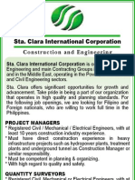 Constr Uction and Engineering: Sta. Clara International Corporation
