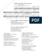 Yo No Soy Digno de Que Tú Entres en Mi Casa. Partitura