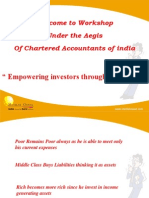 Click To Edit Master Title Style: Welcome To Workshop Under The Aegis of Chartered Accountants of India