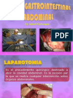 Laparotomía y resección intestinal