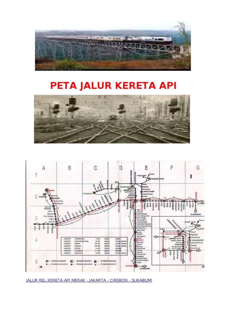 Peta Rel Kereta API Di Indonesia | PDF
