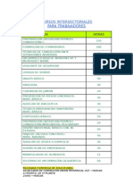 Cursos Intersectoriales 2009