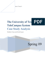 Communication in Distance Education: A Case Study on the UT TeleCampus System