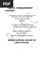 Leave Management System