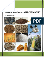 Weekly Newsletter-AGRI COMMODITY: 03-JUNE-2013
