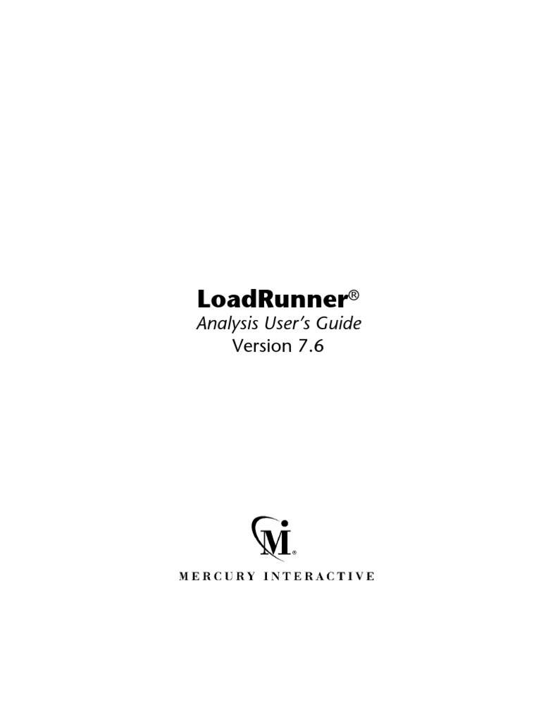 LoadRunner Analysis | PDF | Business | Computers