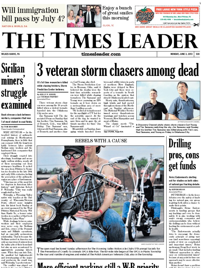 Times Leader 06-03-2013 PDF Pittston Pennsylvania State University photo photo