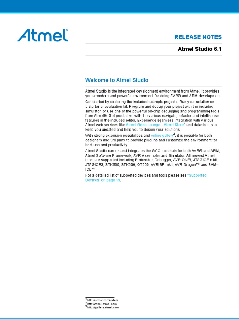 Atmel Studio Readme | PDF | Installation (Computer Programs ...