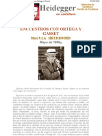 Heidegger, Martin - Encuentros Con Ortega y Gasset