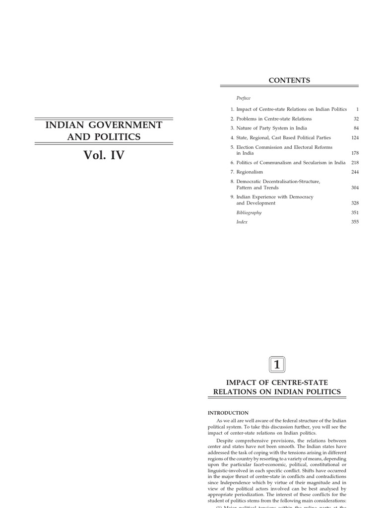 Indian Government and Politics 4 | PDF | Indian National Congress ...