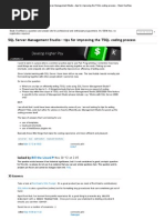 SQL Server Management Studio - Tips For Improving The TSQL Coding Process - Stack Overflow PDF