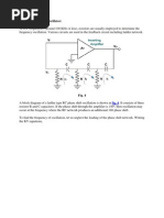 The RC Phase Shift Oscillator