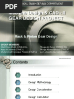 Rack and Pinion Gear Design