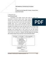 Contoh pembuatan Proposal Penelitian Ilmiah