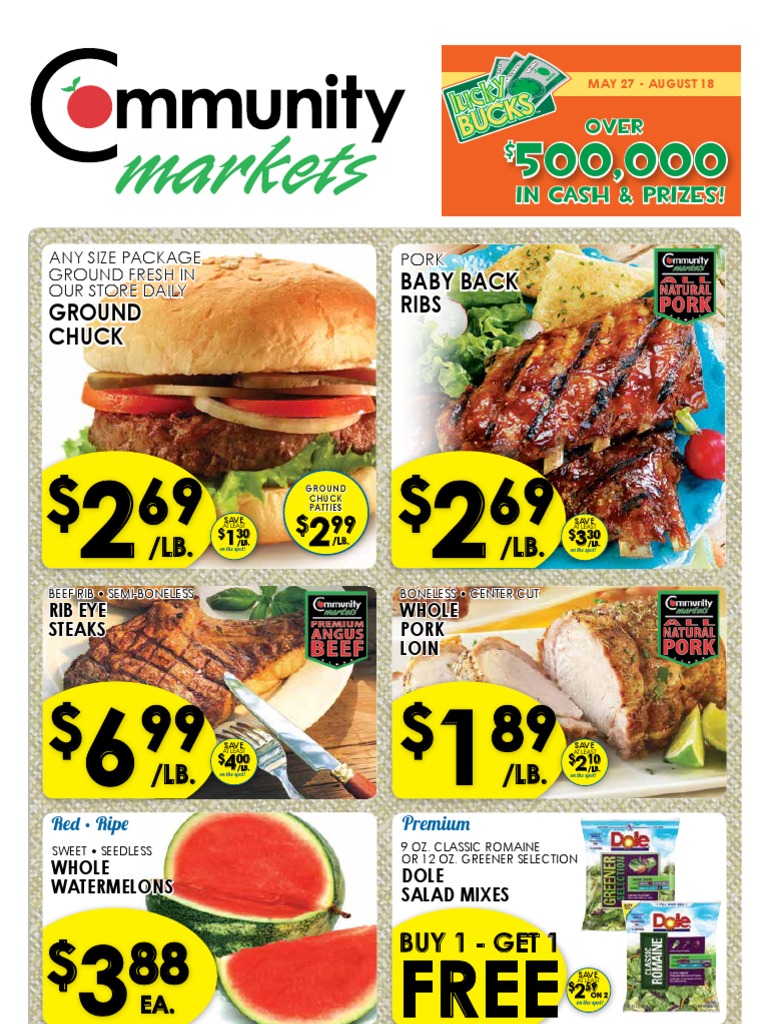 lb. /LB. Ground Chuck Baby Back Ribs PDF Coupon Pork