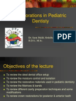 Restorations in Pediatric Dentistry