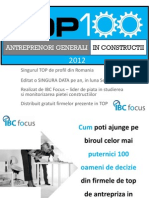 TOP 100 Antreprenori Generali in Constructii 2012