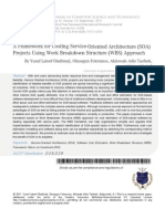 A Framework For Costing Service-Oriented Architecture (SOA) Projects Using Work Breakdown Structure (WBS) Approach