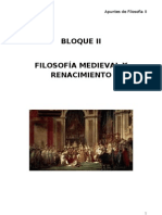 Bloque II Filosofia Medieval