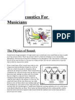 Unit 1: Acoustics For Musicians: The Physics of Sound