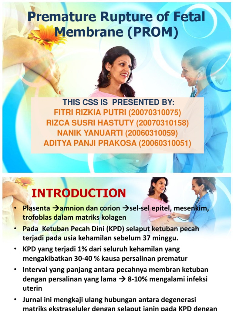 Memahami Ketuban Pecah Dini (PROM) | PDF